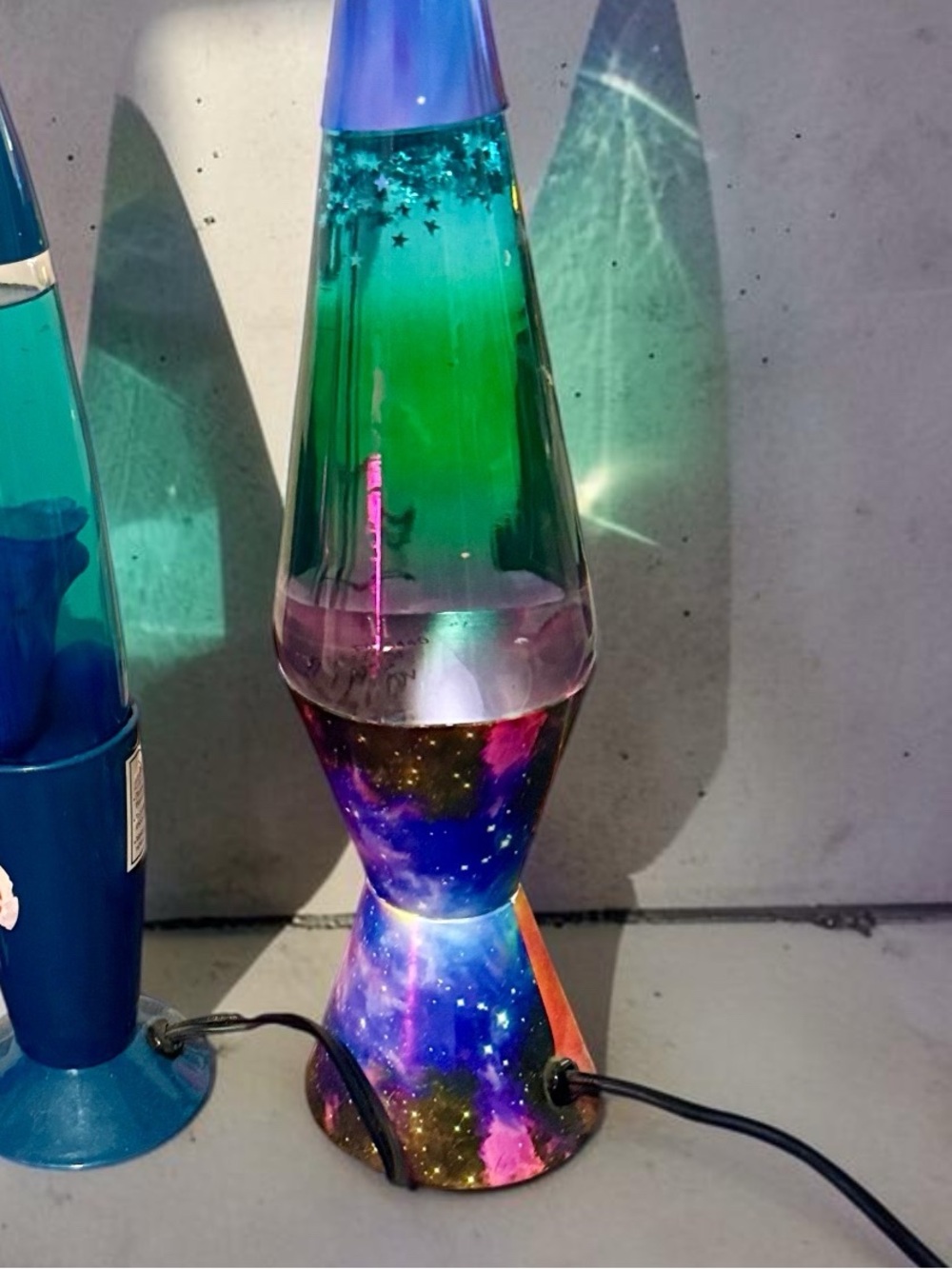 Galaxy Star Lava Lamp - Teal & Purple